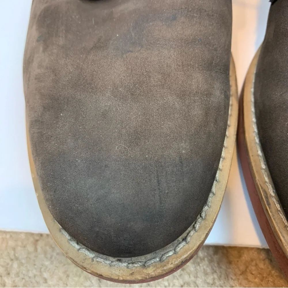 Brooks Brothers Mens Dress Shoes Brown Suede Oxford Lace Up Round Toe- 9.5 D